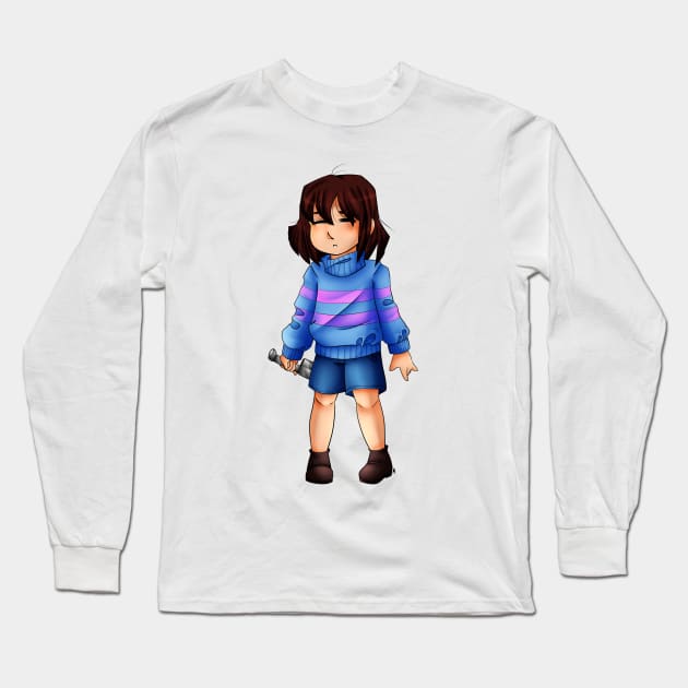 Frisk Long Sleeve T-Shirt by piefanart